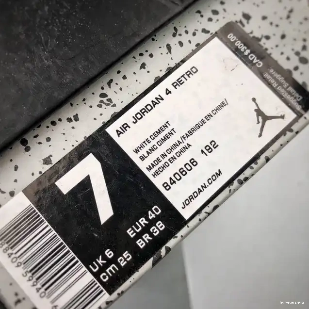 HYPE 4 Cement 840606-192 Jordan OG (nike) White Air 0429